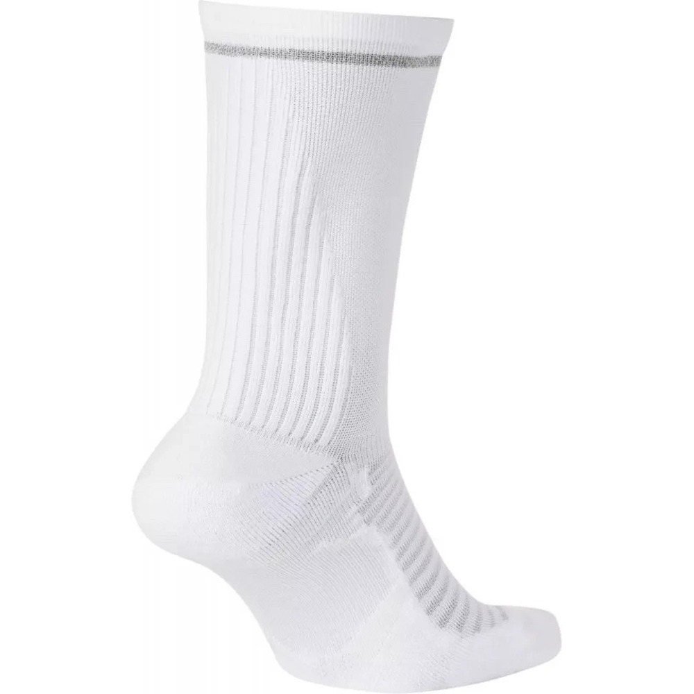 Lot Of 5 Mens Sz 8-9.5/Wmns 9.5-11 Nike Spark White Crew Running Socks CU7200 - Picture 2 of 4